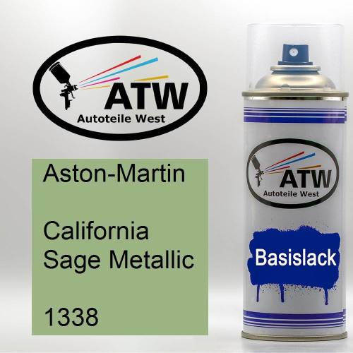 Aston-Martin, California Sage Metallic, 1338: 400ml Sprühdose, von ATW Autoteile West.